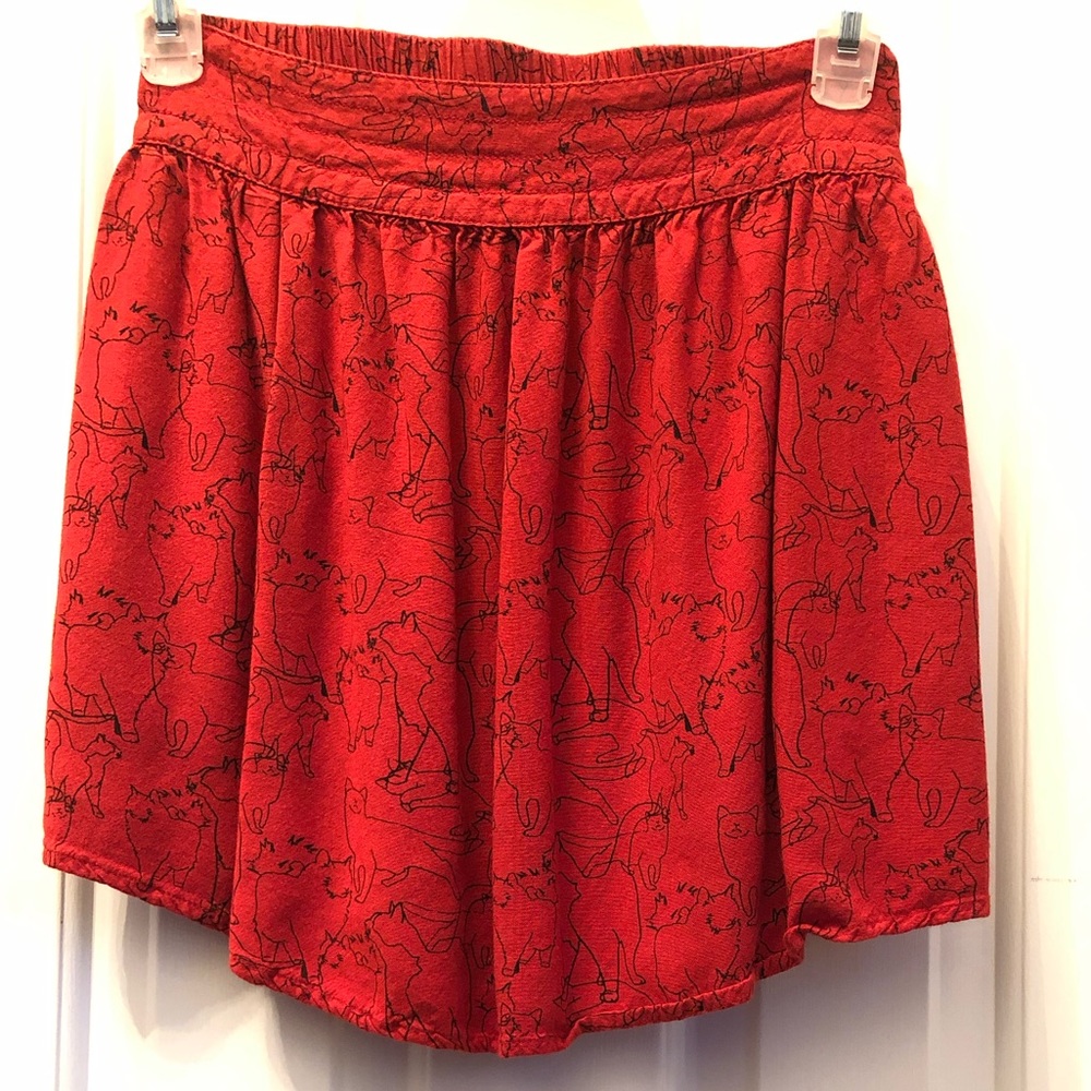 EUC Cat Skirt with Pockets• Kimchi Blue